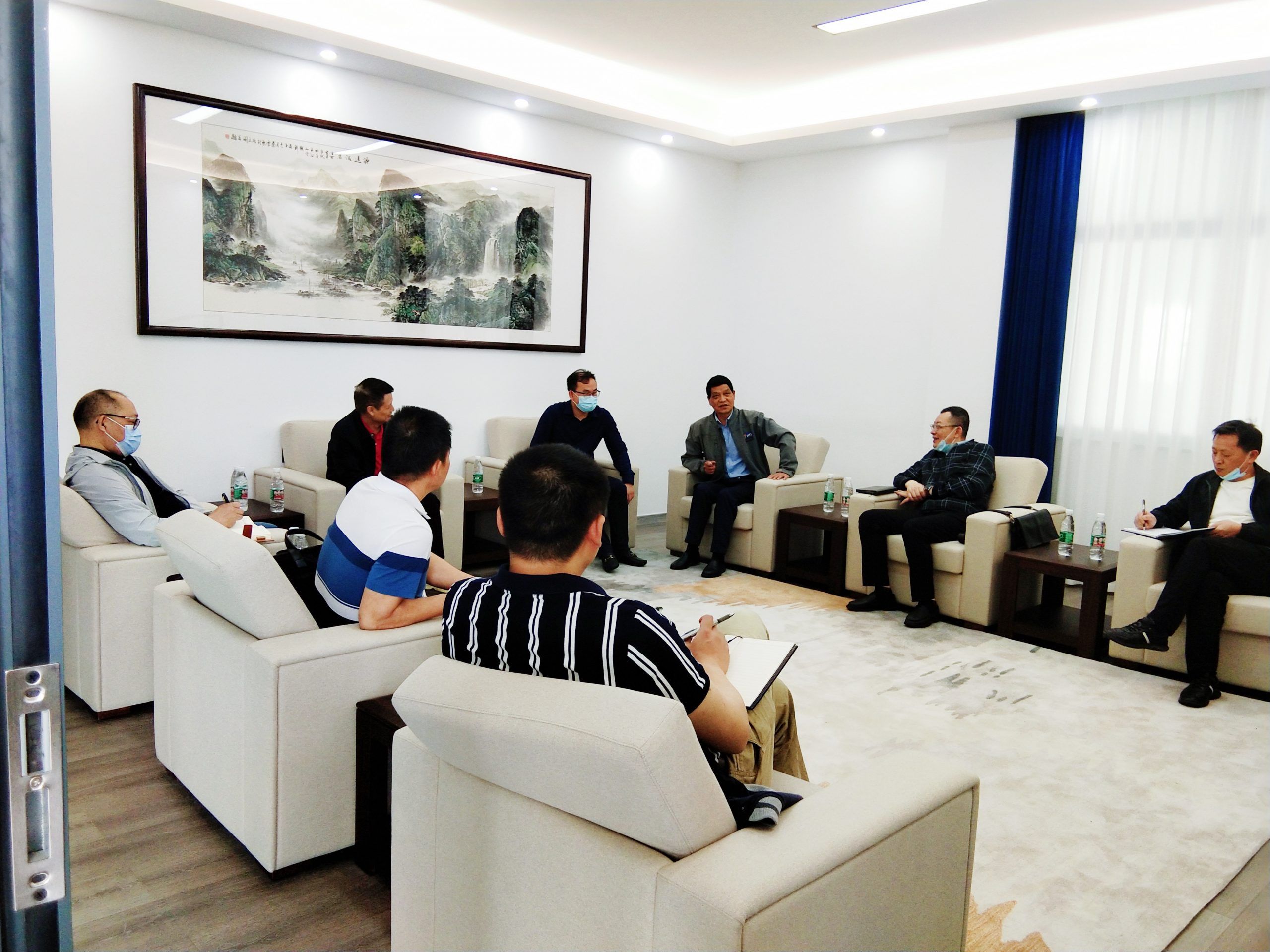 省工信廳陳湘安處長一行蒞臨湖南萌恒走訪調(diào)研